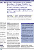 Cover page: Protocol for SYNchronising Exercises, Remedies in GaIt and Cognition at Home (SYNERGIC@Home): feasibility of a home-based double-blind randomised controlled trial to improve gait and cognition in individuals at risk for dementia