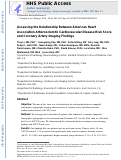 Cover page: Assessing the Relationship Between American Heart Association Atherosclerotic Cardiovascular Disease Risk Score and Coronary Artery Imaging Findings