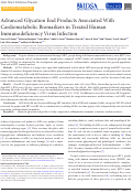 Cover page: Advanced Glycation End Products Associated With Cardiometabolic Biomarkers in Treated Human Immunodeficiency Virus Infection