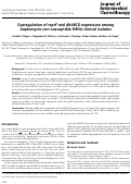 Cover page: Dysregulation of mprF and dltABCD expression among daptomycin-non-susceptible MRSA clinical isolates.