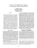 Cover page: A Theory of the Multiple Roles of Diagnosis in Collaborative Problem Solving Discourse