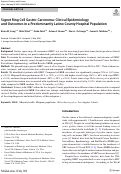 Cover page: Signet Ring Cell Gastric Carcinoma: Clinical Epidemiology and Outcomes in a Predominantly Latino County Hospital Population