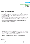 Cover page: Measurement of Ultrafine Particles and Other Air Pollutants Emitted by Cooking Activities