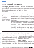 Cover page: Vertical Macular Asymmetry Measures Derived From SD-OCT for Detection of Early GlaucomaVertical Macular Asymmetry in Glaucoma