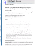 Cover page: Nationally representative trends and geographic variation in treatment of localized prostate cancer: The Urologic Diseases in America project