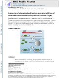 Cover page: Expression of Alternative Ago2 Isoform Associated with Loss of microRNA-Driven Translational Repression in Mouse Oocytes