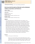 Cover page: Disclosing adult wrongdoing: Maltreated and non-maltreated children’s expectations and preferences