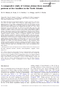 Cover page: A comparative study of Calanus finmarchicus mortality patterns at five localities in the North Atlantic