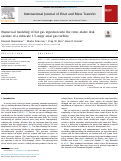 Cover page: Numerical modeling of hot gas ingestion into the rotor-stator disk cavities of a subscale 1.5-stage axial gas turbine