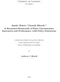 Cover page: Inside China's "Growth Miracle:" A Structural Framework of Firm Concentration, Innovation and Performance with Policy Distortions