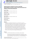 Cover page: Reducing Risk for Substance Use by Economically Disadvantaged Young Men: Positive Family Environments and Pathways to Educational Attainment.