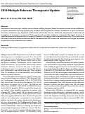 Cover page: 2014 Multiple Sclerosis Therapeutic Update