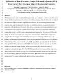 Cover page: Utilization of post-consumer carpet calcium carbonate (PC4) from carpet recycling as a mineral resource in concrete