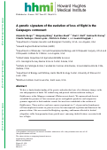 Cover page: A genetic signature of the evolution of loss of flight in the Galapagos cormorant