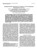 Cover page: Nonmyristoylated Abl proteins transform a factor-dependent hematopoietic cell line.