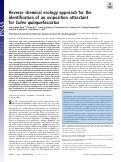 Cover page: Reverse chemical ecology approach for the identification of an oviposition attractant for Culex quinquefasciatus