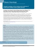 Cover page: Genomic analysis of the origins and evolution of multicentric diffuse lower-grade gliomas