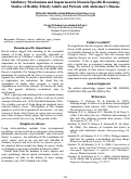 Cover page: Inhibitory Mechanisms and Impairment in Domain-Specific Reasoning: Studies of Healthy Elderly Adults and Patients with Alzheimer's Disease