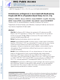 Cover page: Homelessness at diagnosis is associated with death among people with HIV in a population-based study of a US city.