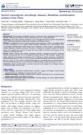 Cover page: Alcohol consumption and allergic diseases: Mendelian randomization evidence from China.