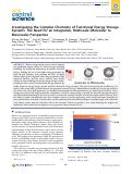 Cover page: Investigating the Complex Chemistry of Functional Energy Storage Systems: The Need for an Integrative, Multiscale (Molecular to Mesoscale) Perspective