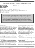 Cover page: Cardiac Arrhythmia Following an Epileptic Seizure