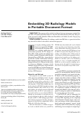 Cover page: Embedding 3D radiology models in portable document format.