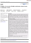 Cover page: Fragility of overactive bladder medication clinical trials: A systematic review