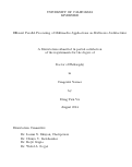 Cover page: Efficient Parallel Processing of Multimedia Applications on Multi-core Architectures