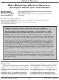 Cover page: Out-of-Hospital Surgical Airway Management: Does Scope of Practice Equal Actual Practice?