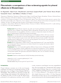 Cover page: Pleurodesis: a comparison of two sclerosing agents for pleural effusions in Mozambique