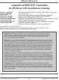 Cover page: Adaptation of the EPEC-EM™ Curriculum in a Residency with Asynchronous Learning