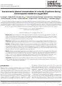 Cover page: Isavuconazole plasma concentrations in critically ill patients during extracorporeal membrane oxygenation