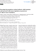 Cover page: Detecting the permafrost carbon feedback: talik formation and increased cold-season respiration as precursors to sink-to-source transitions