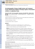 Cover page: Sociodemographic, Disease, Health System, and Contextual Factors Affecting the Initiation of Biologic Agents in Rheumatoid Arthritis: A Longitudinal Study