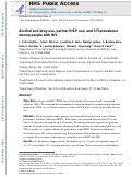 Cover page: Alcohol and drug use, partner PrEP use and STI prevalence among people with HIV