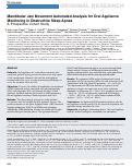 Cover page: Mandibular Jaw Movement Automated Analysis for Oral Appliance Monitoring in Obstructive Sleep Apnea: A Prospective Cohort Study