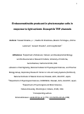 Cover page: Endocannabinoids produced in photoreceptor cells in response to light activate Drosophila TRP channels