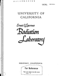 Cover page: A Separated 1.17-Bev/c K- Meson Beam