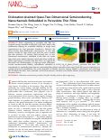 Cover page: Dislocation-Assisted Quasi-Two-Dimensional Semiconducting Nanochannels Embedded in Perovskite Thin Films