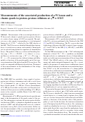 Cover page: Measurements of the associated production of a W boson and a charm quark in proton-proton collisions at s=8TeV.