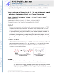 Cover page: Total Syntheses of Xiamycins A, C, F, H and Oridamycin A and Preliminary Evaluation of their Anti‐Fungal Properties