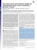 Cover page: Dual optical control and mechanistic insights into photoswitchable group II and III metabotropic glutamate receptors