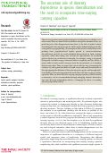 Cover page: The uncertain role of diversity dependence in species diversification and the need to incorporate time-varying carrying capacities