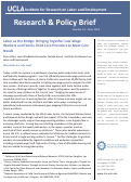 Cover page: Labor as the Bridge: Bringing Together Low-Wage Workers and Family Child Care Providers to Meet Care Needs