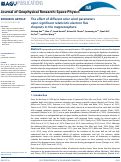 Cover page: The effect of different solar wind parameters upon significant relativistic electron flux dropouts in the magnetosphere