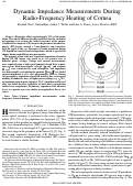 Cover page: Dynamic impedance measurements during radio-frequency heating of cornea