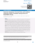 Cover page: Depression Symptoms, Perceived Stress, and Loneliness During the COVID-19 Pandemic Among Diverse US Racial-Ethnic Groups