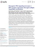 Cover page: Oncogenic PKA signaling increases c-MYC protein expression through multiple targetable mechanisms.