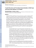 Cover page: Crystal structures and functional characterization of wild-type CYP101D1 and its active site mutants.